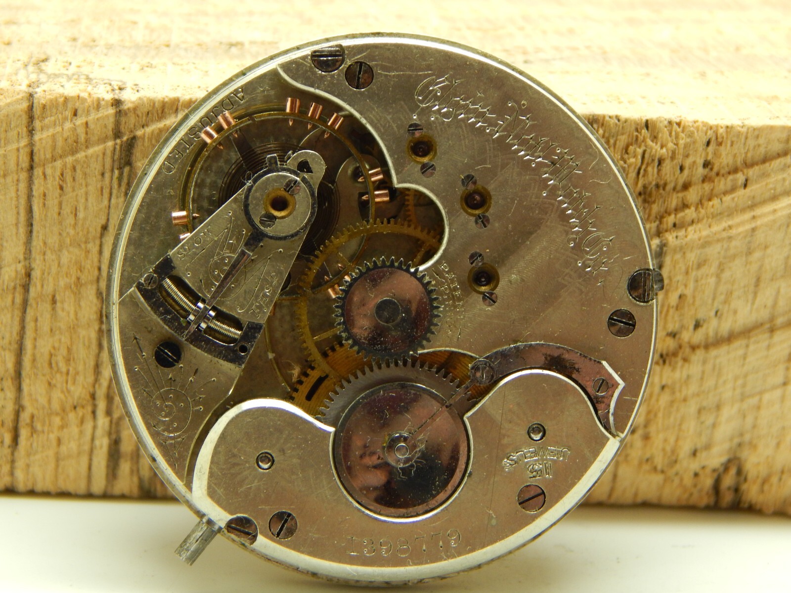 Antique Elgin Convertible Pocket Watch Movement 16s 15j Grade 50 Circa 1884