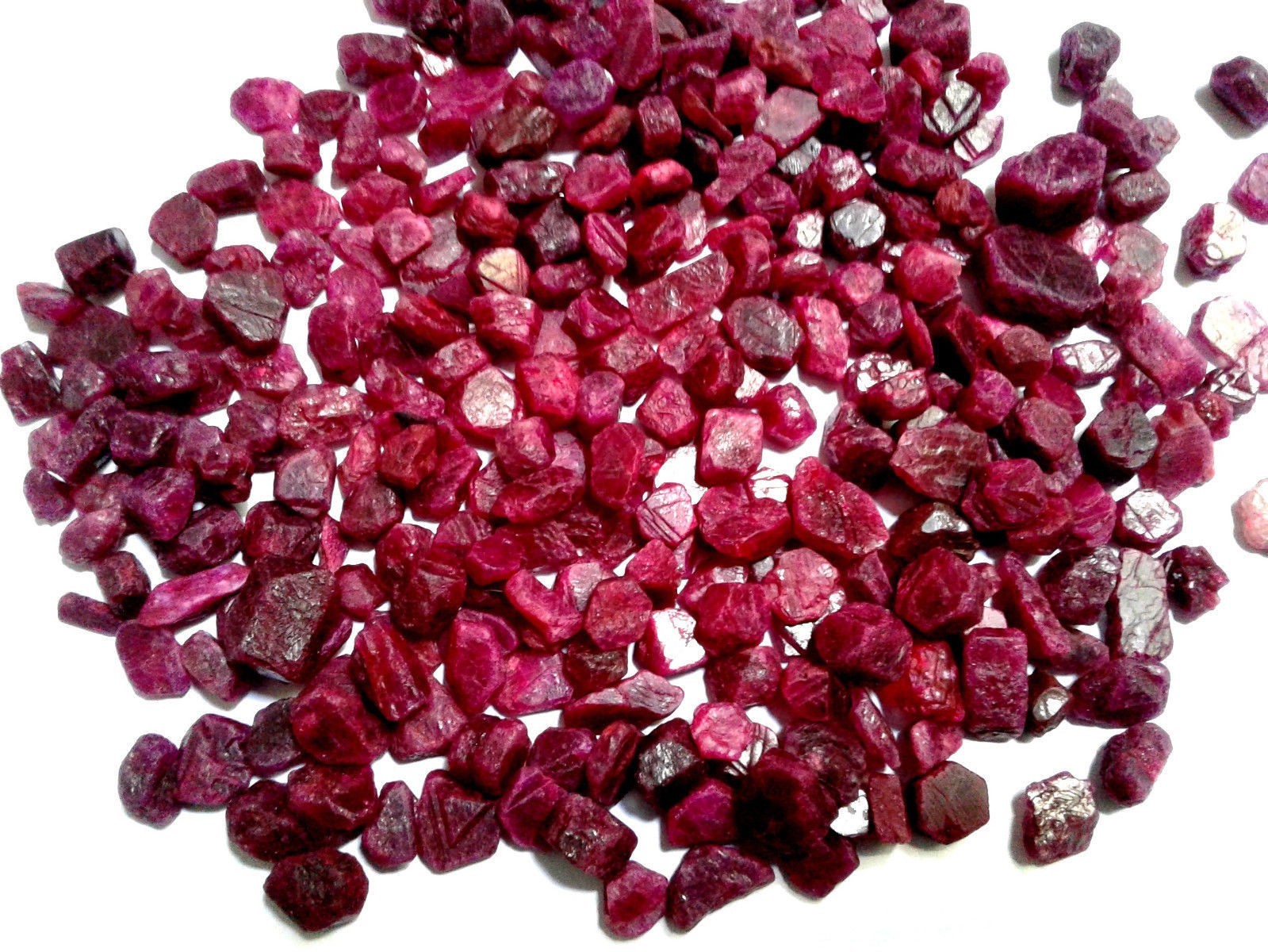 NATURAL BURMA RUBY ROUGH GEMSTONE EARTH MINED RED LOT A11