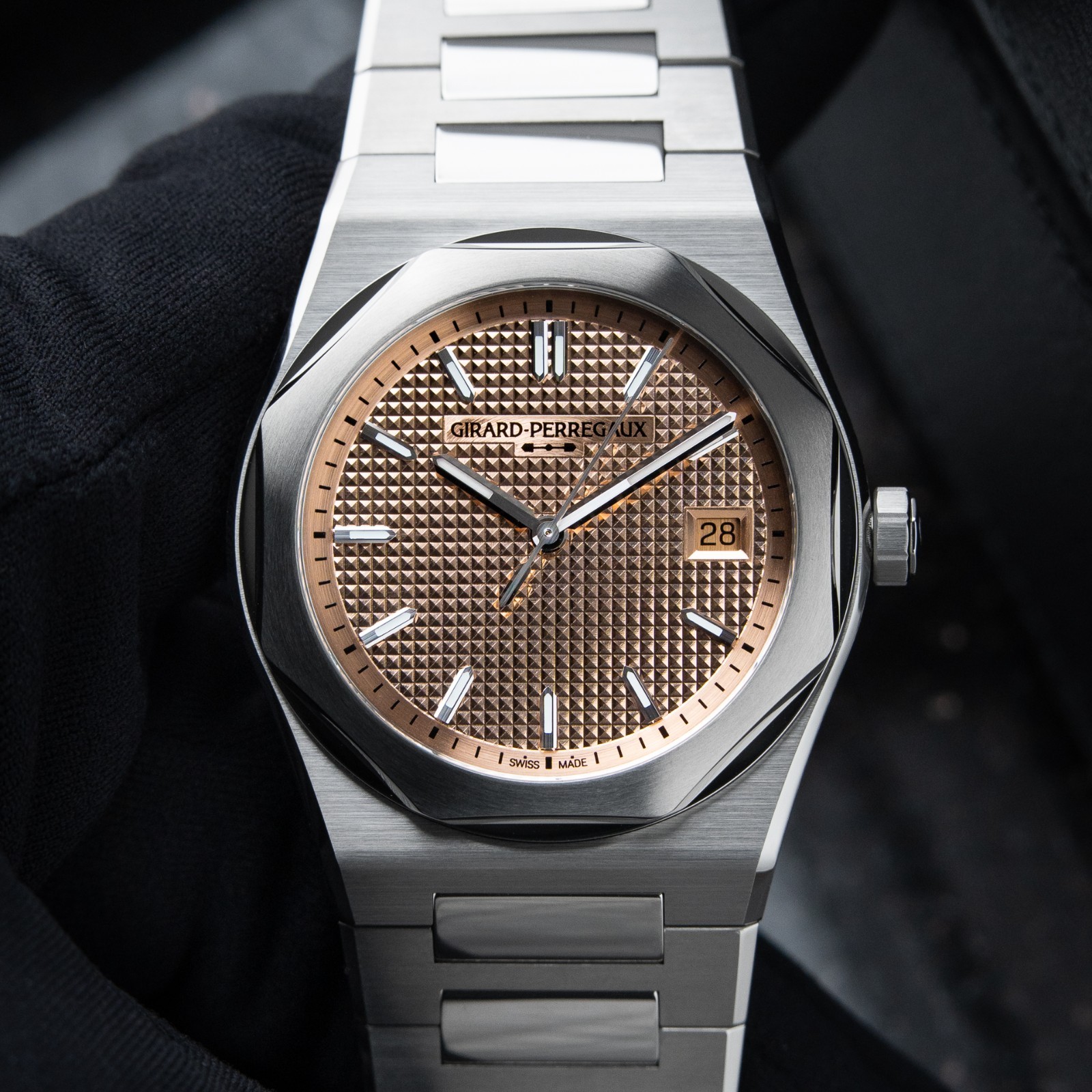 Girard Perregaux Laureato Fifty 50 UNWORN 2026 Rose Gold Dial Steel 39mm Watch