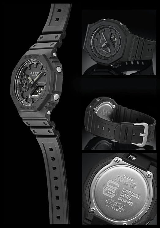 Casio GA2100-1ADR ALL BLACK Analog Digital G shock watch best seller Men’s Watch