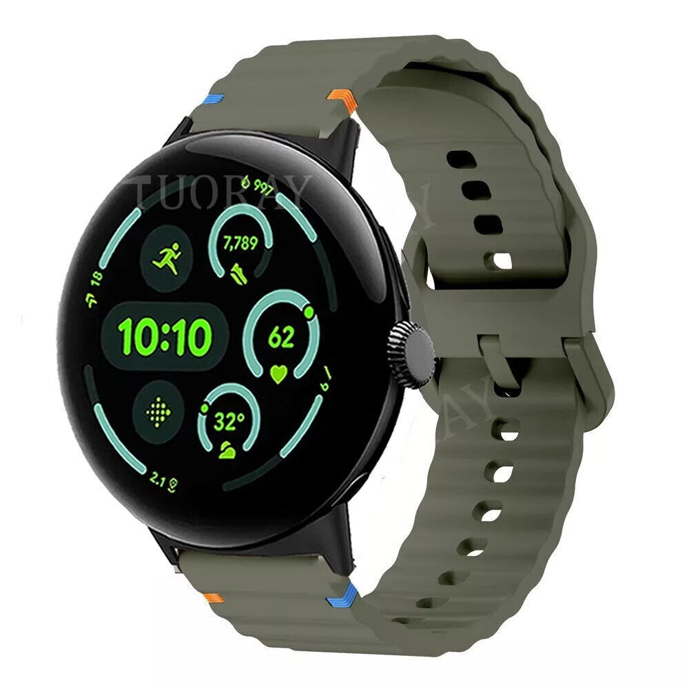 Silicone Sport Watch Band Strap For Google Pixel Watch/Watch 2/Watch 3 41mm 45mm