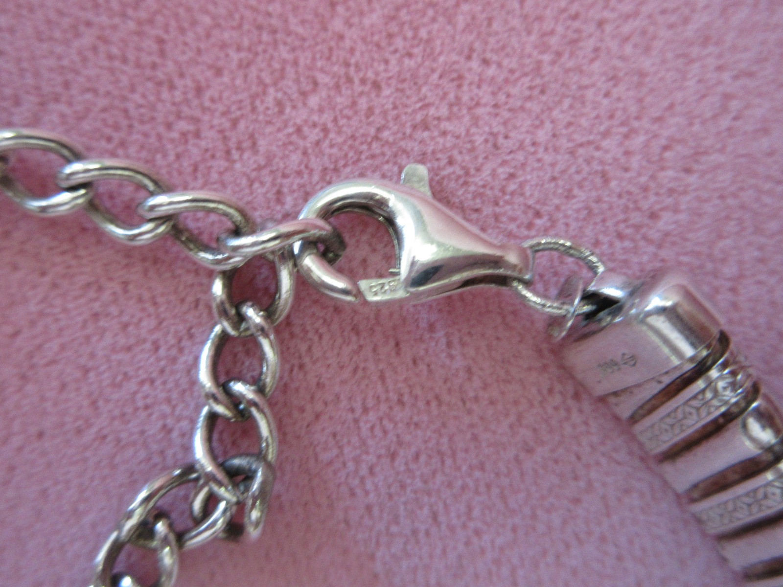 Vtg 999 Etched Fine Silver 10.6mm Omega Chain Necklace 17″+3″ Extender 52.76 G