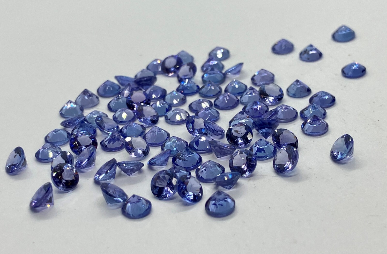 Natural Loose Gemstone Tanzanite Round Cut AAA For Making All Type Jewelry