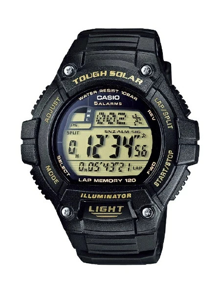 CASIO W-S220-9AJH Tough Solar Memory World Time Digital 10 ATM LED Stopwatch JPN