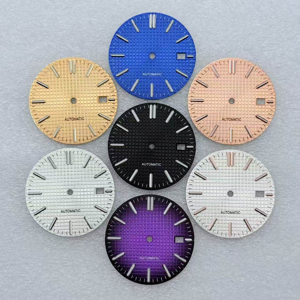 New NH35 Dial 31.8mm Green Luminous Dial Fit NH35 Movement Watch Accessories