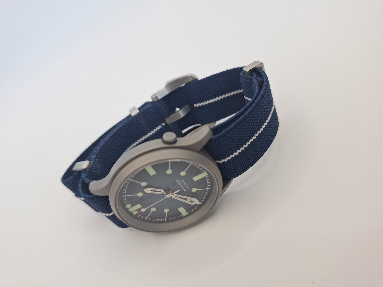 37mm Titanium Watch VH31 Quartz NATO Strap Custom Mod Tactical Military Field