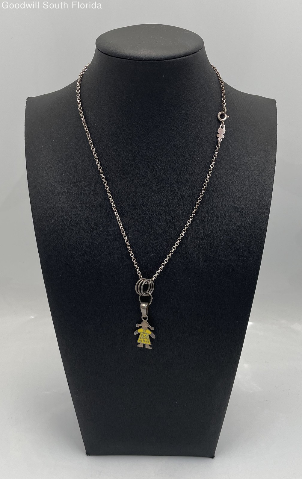 Tous Women’s Silver Stamped Chain with Pendant Weight 7.3g