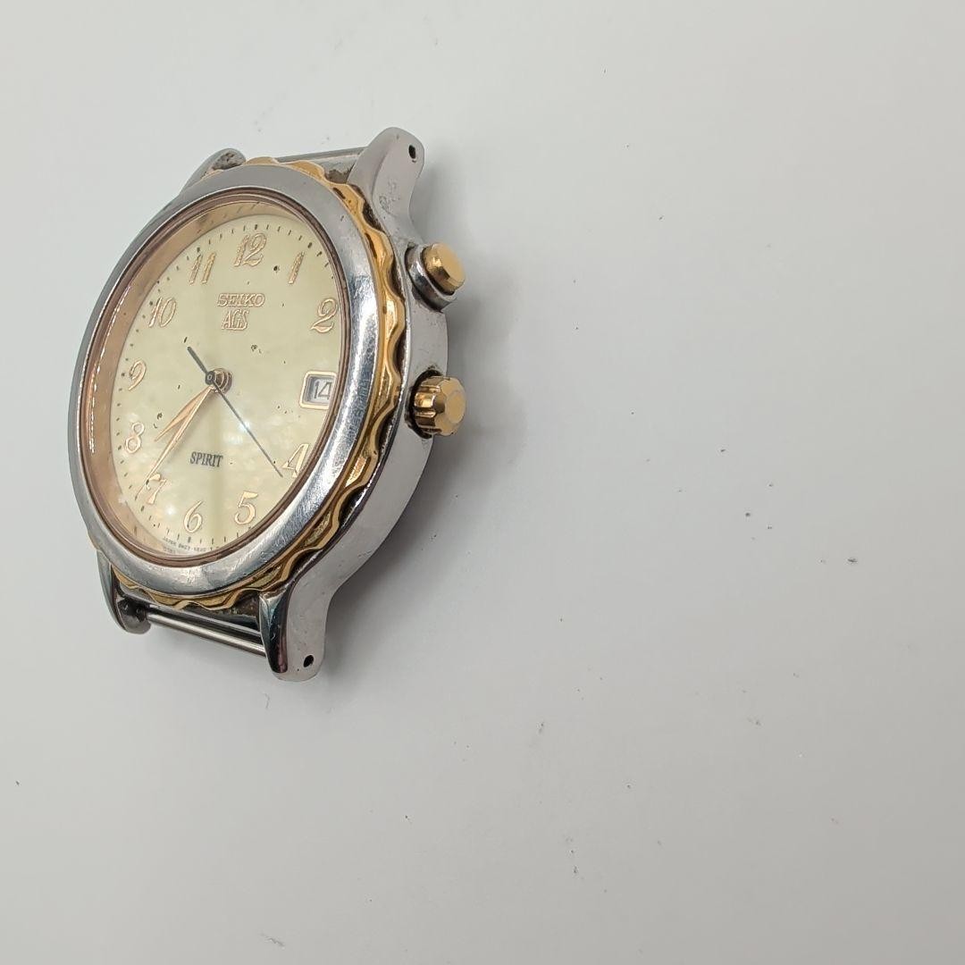 SEIKO SPIRIT AGS5M22-6A40 wristwatch, transparent case back, non-functional, jun
