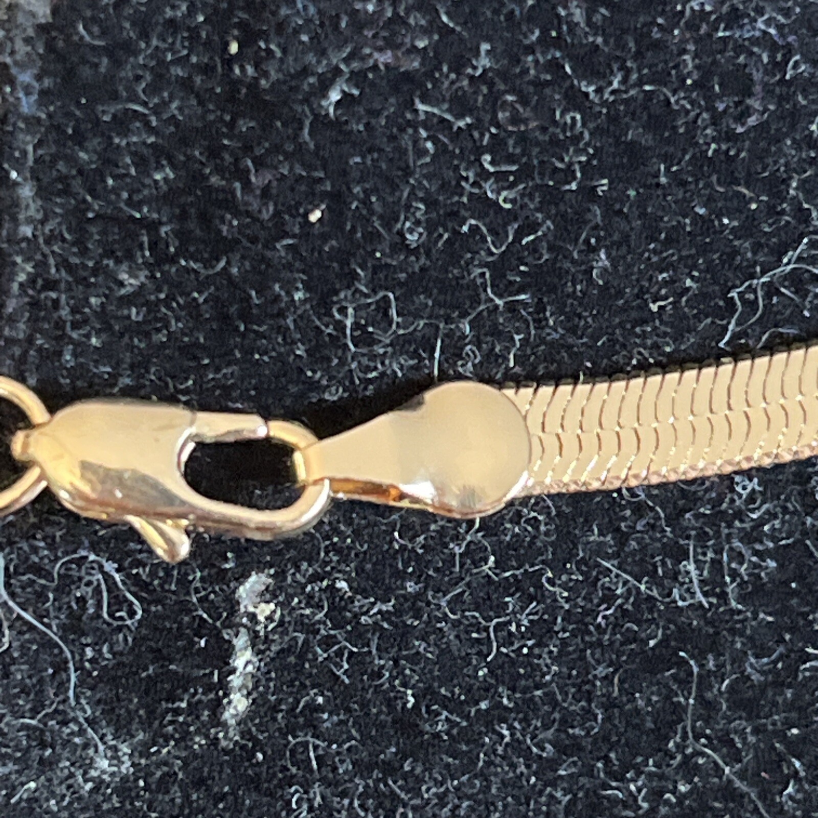 Necklace Herringbone Classic Modern Simple Polished Gold Tone 23.25” Chain