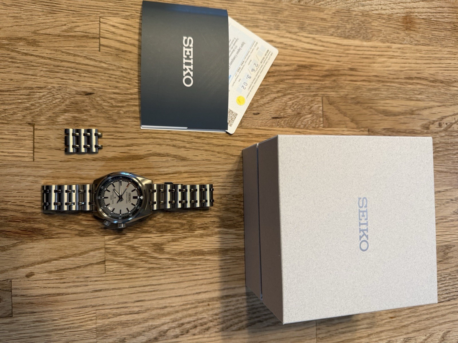 Seiko Prospex Speedtimer Automatic (SPB513) 200m OEM Bracelet w/ Box Papers
