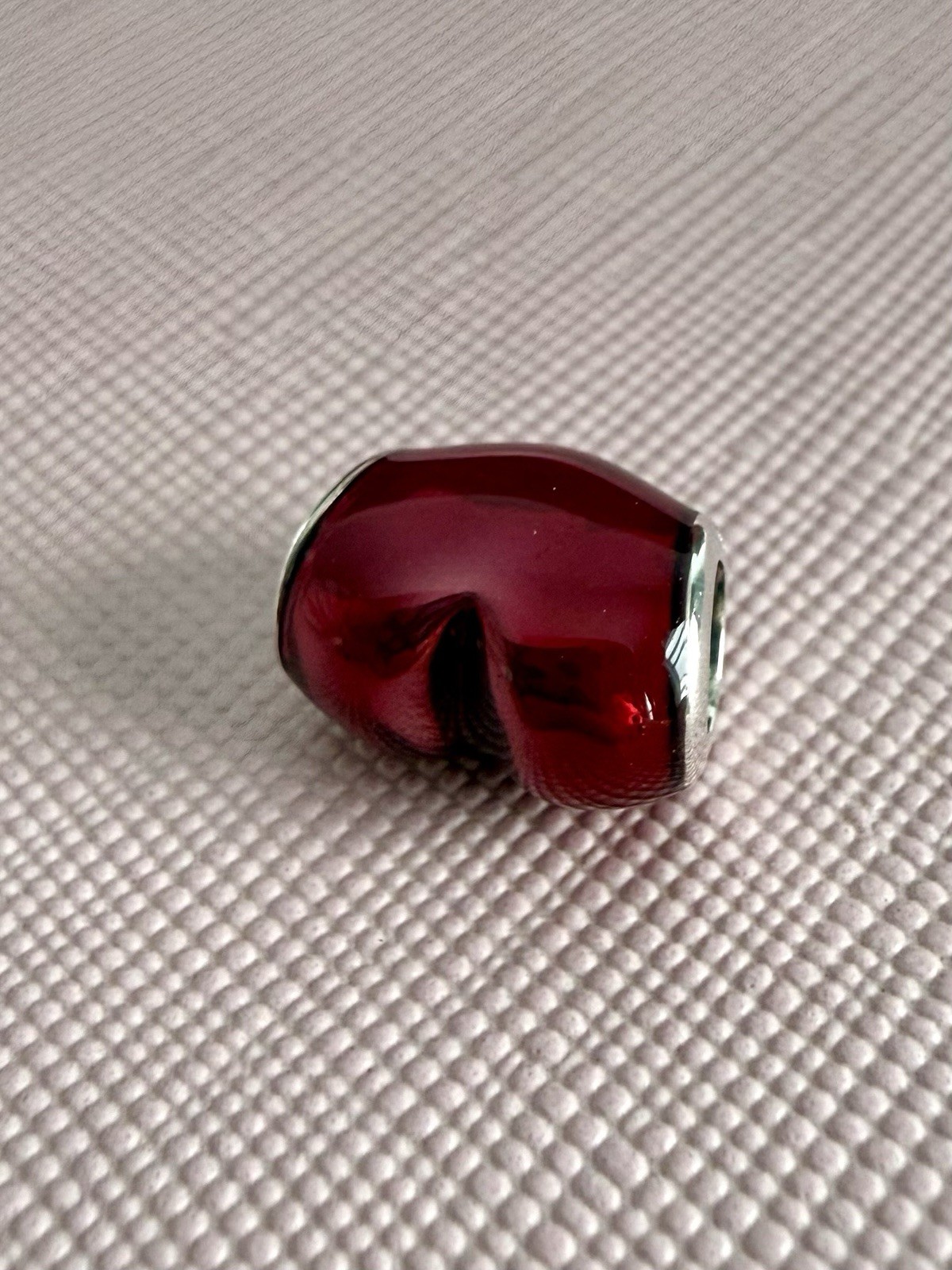 Pandora SSilver In My Heart, Fuschia Enamel Charm Valentine#791814EN62 Authentic