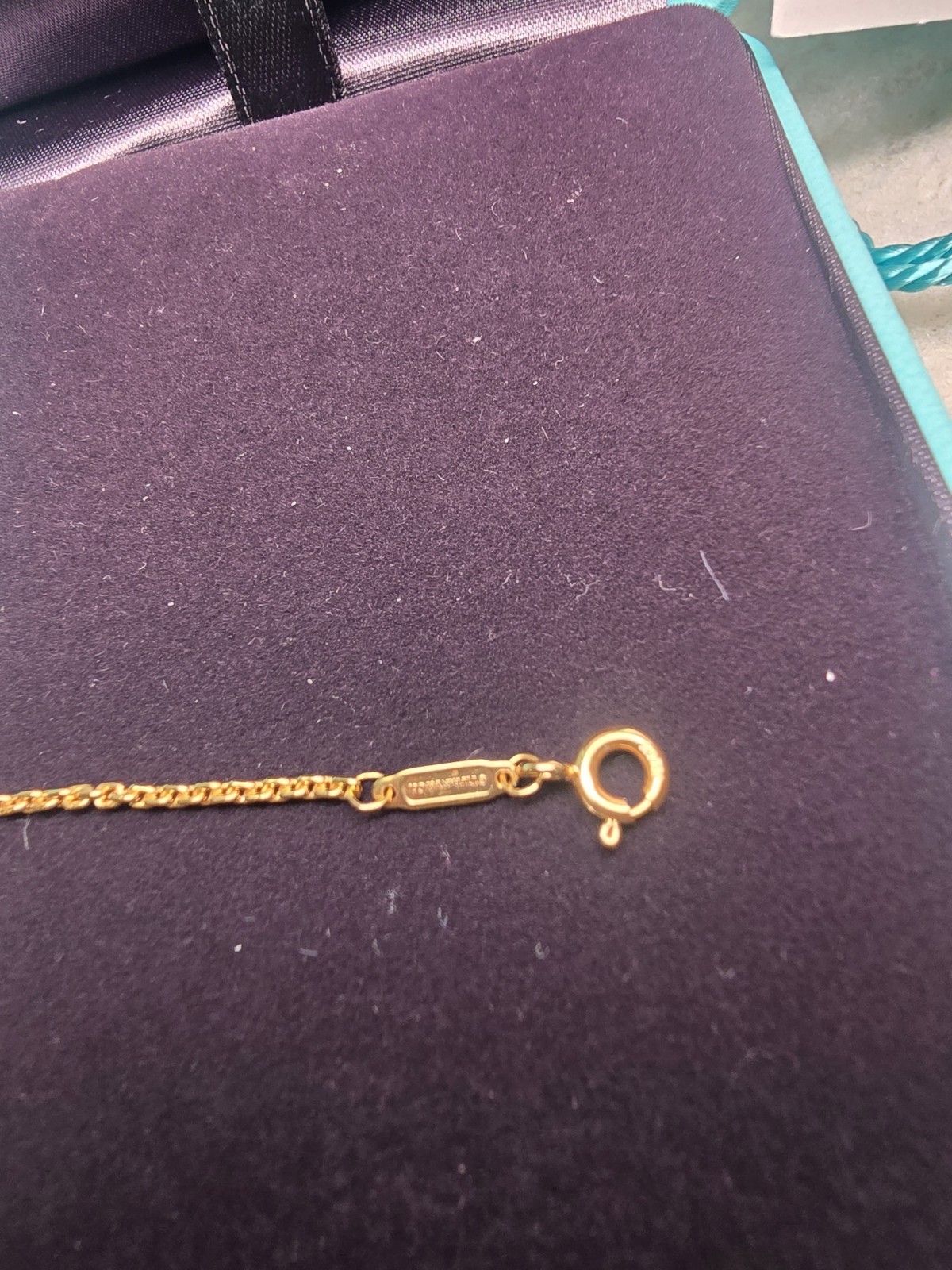 Tiffany & Co. Hardware Small Double Link Chain Necklace 18k Rose Gold NWB