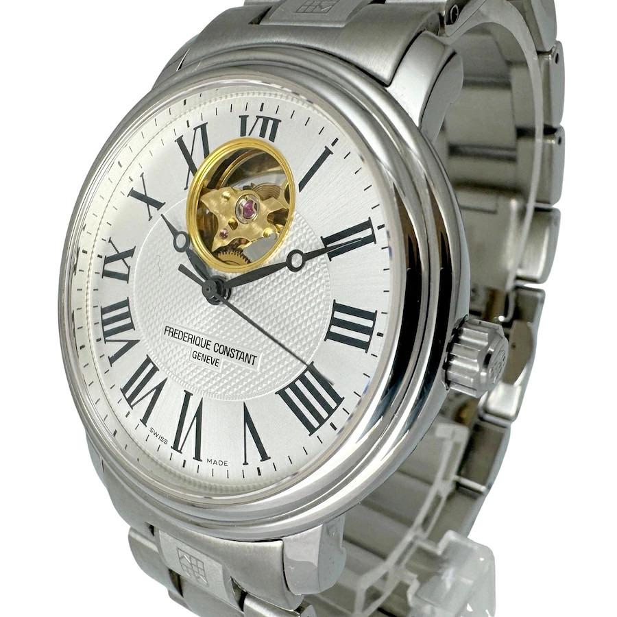 Frederique Constant Classic Heart Beat Men’s Automatic Watch Silver Dial From Ja