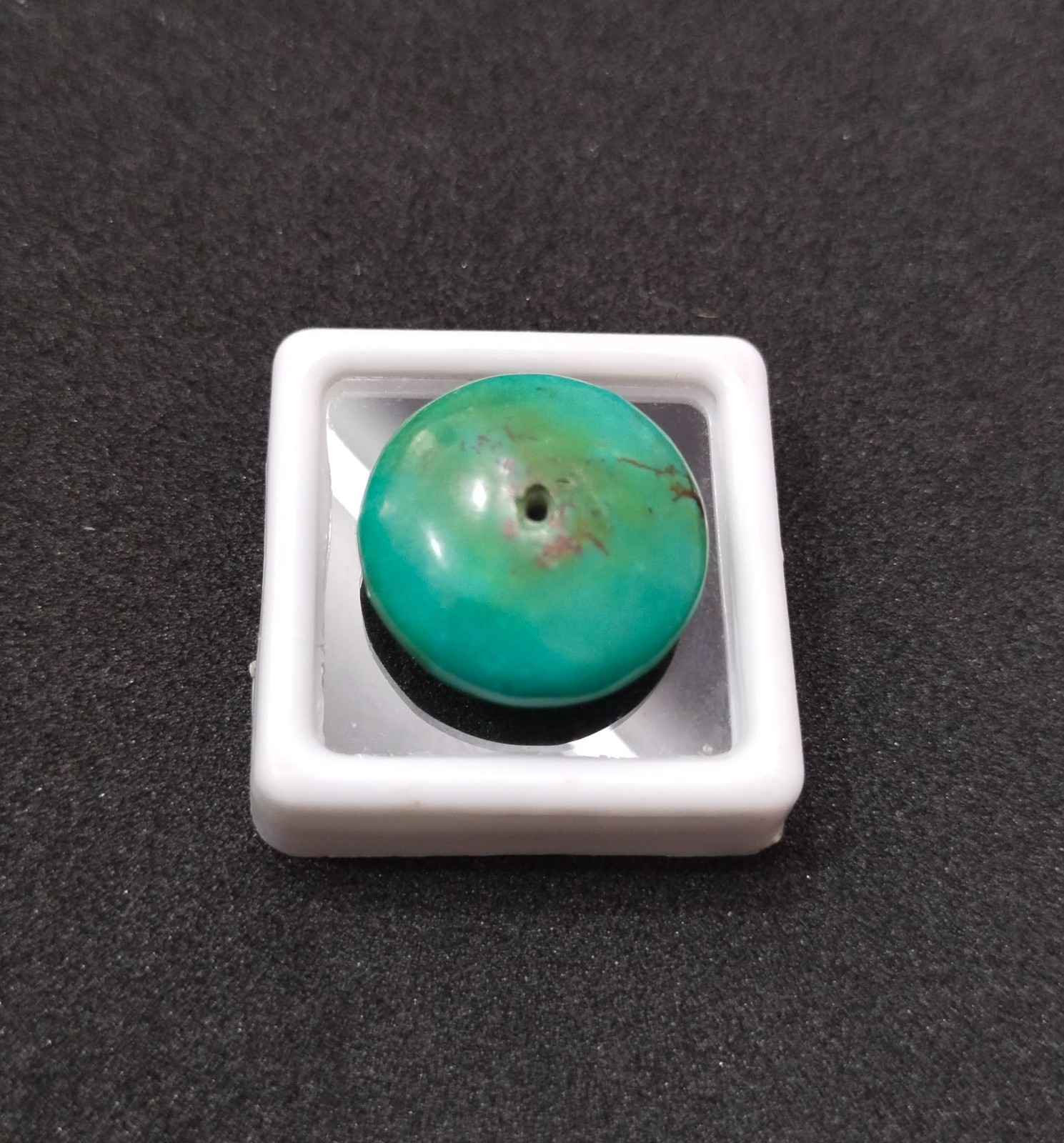 Tibetan Turquoise Round Tyre Beads, Undyed Gemstone, Handmade Loose Beads 19x8mm