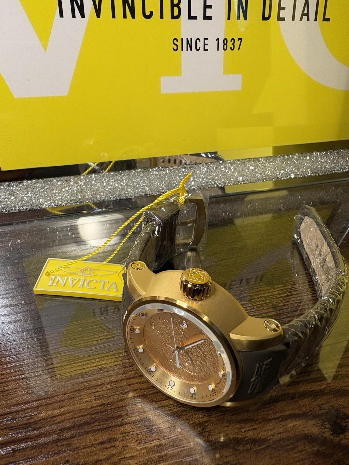 🐉Invicta S1 Rally Yakuza Automatic Men’s Watch – 48mm, Brown, Beige (12790)