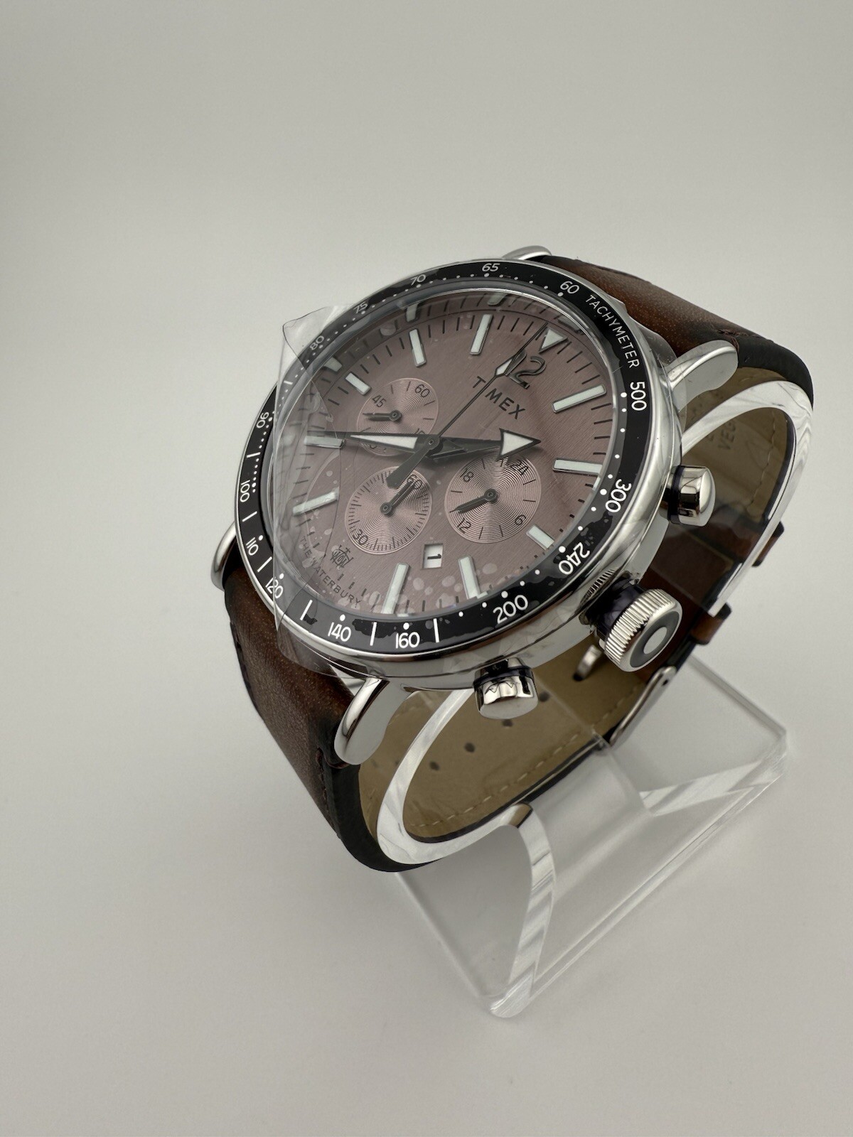 Timex Brown Mens Chronograph Watch Standard Chrono TW2W47300