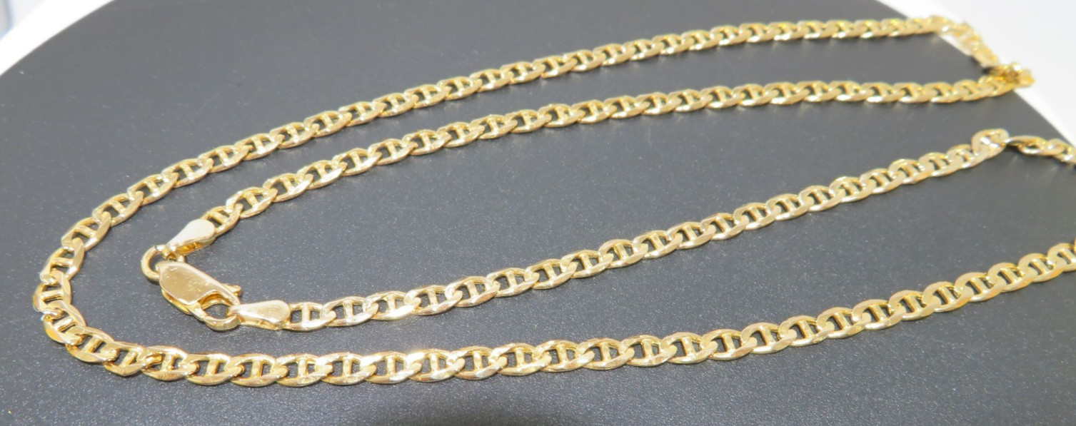 14K YG GUCCI LINK CHAIN 20″ LONG 3.54 MM WIDE 11.10 grams (AI-3012)
