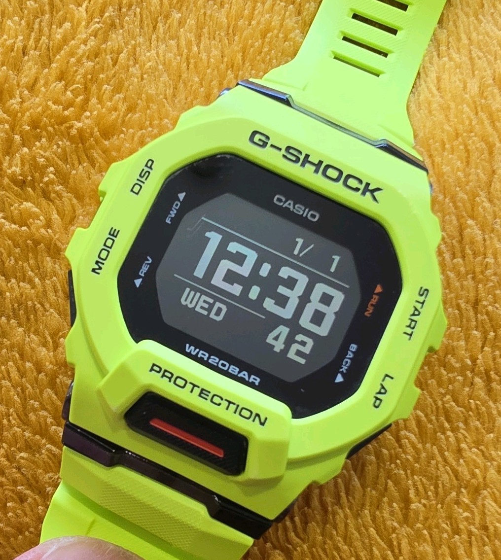 Casio Watch GBD-200-9ER G-Squad Lime Green Bluetooth Lime Green, Neon