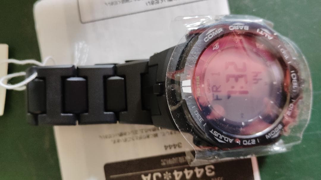 Casio Wristwatch Pro Trek Radio Solar PRW 3100FC 1DR