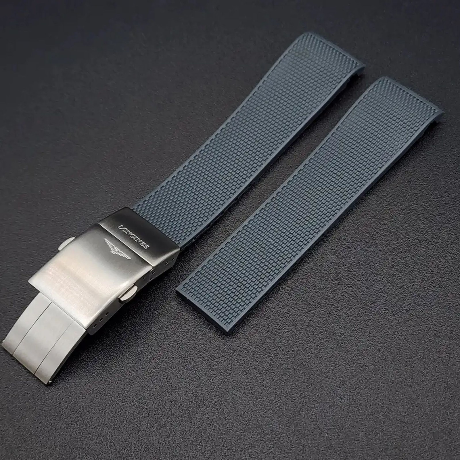 Rubber Strap for Longines Hydroconquest Rubber Strap L3 Watch Band 21mm