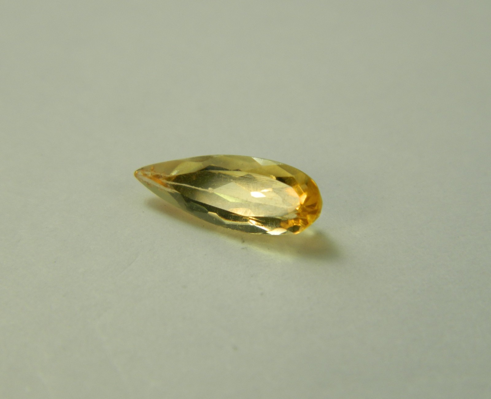 Imperial Topaz 1.11 Ct Clarity VVS Pear Cut Natural Golden Brazil I214