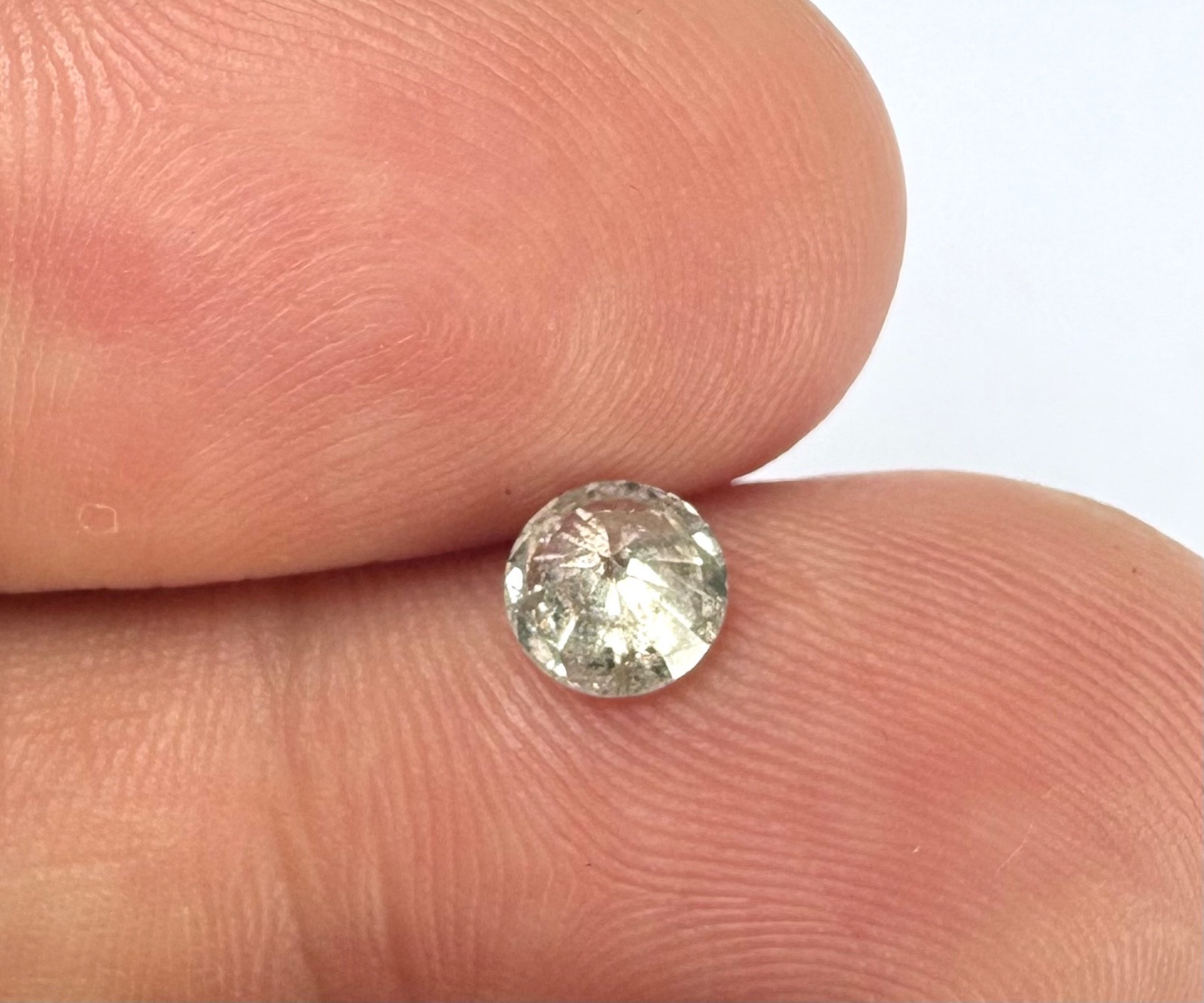 0.68 Carat Fancy Brownish Gray Round Brilliant Natural MINED Loose Diamond 5.59m