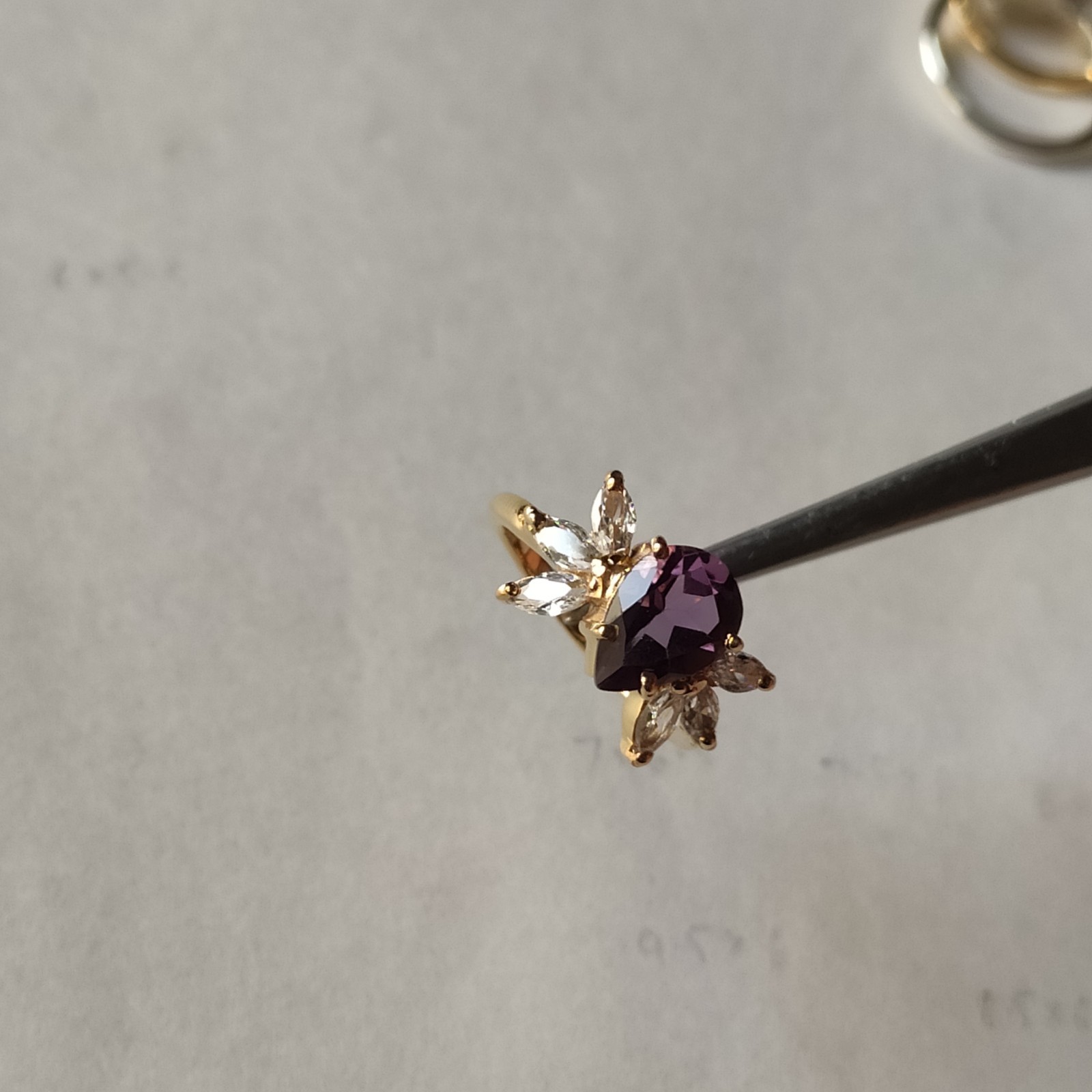 Elegant Amethyst Ring 925 Sterling Silver Handmade Women Jewelry Purple Stone