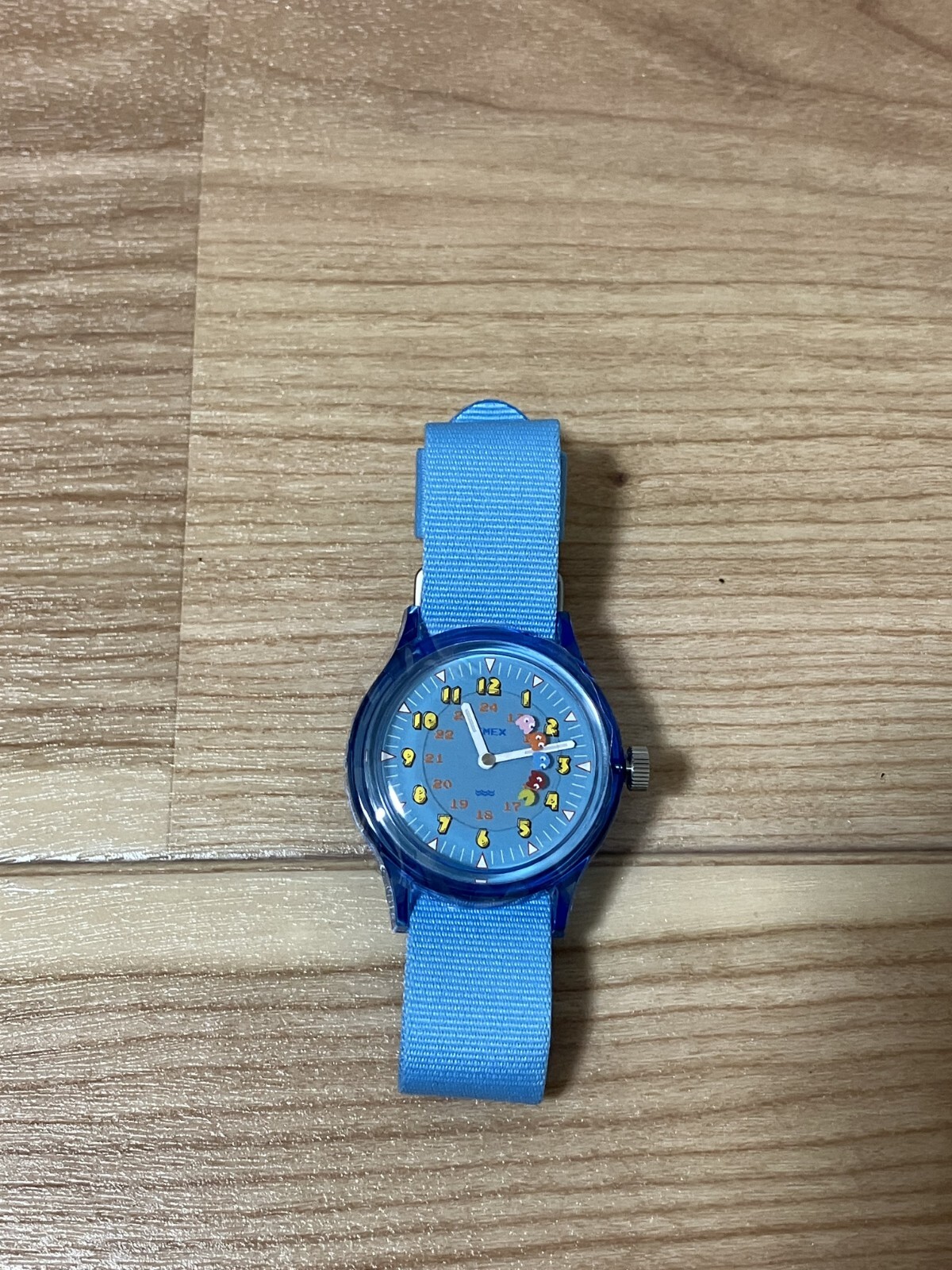 Timex Pac-Man Collaboration Camper TW2V94000 Quartz 30mm Wrist Watch Light Blue