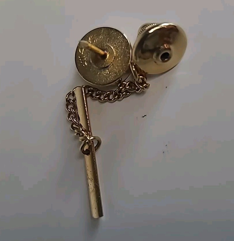 AntiqueVintage Rare Swank Micro Mosaic Pietra DuraSpider Web CufflinkTietack Pin
