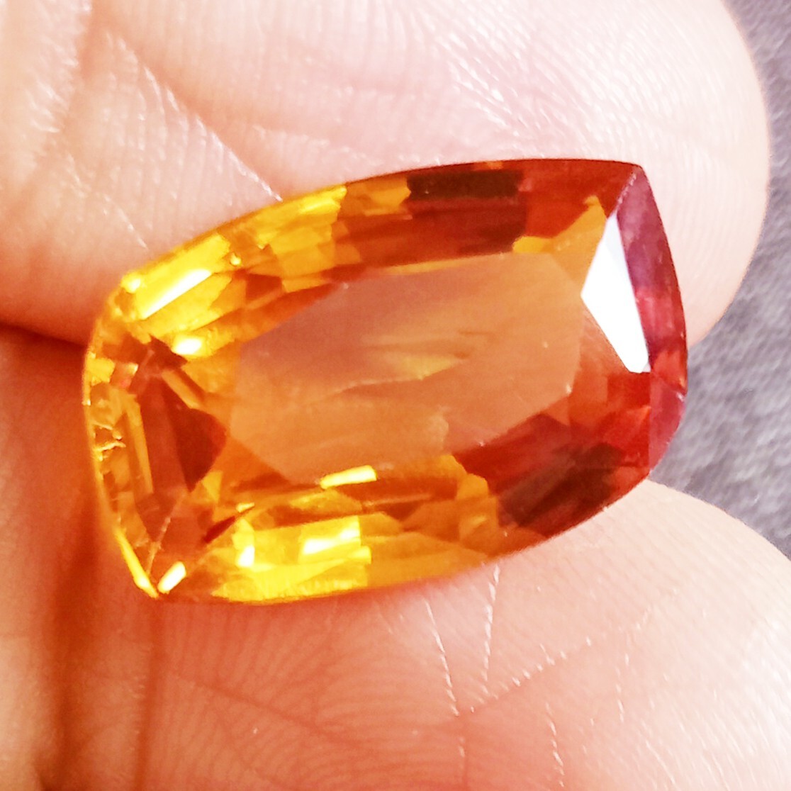 Fancy Cut Painite 12+ Ct Natural Mogok Orange Yellow Certified Loose Gemstone