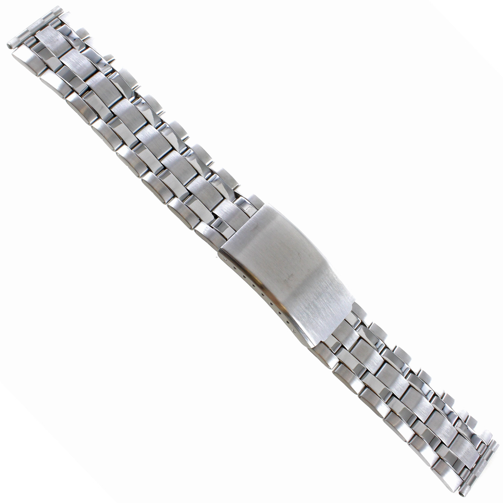 20mm Hirsch Stainless Steel Security Clasp Straight Ends Mens Watch Band 5712