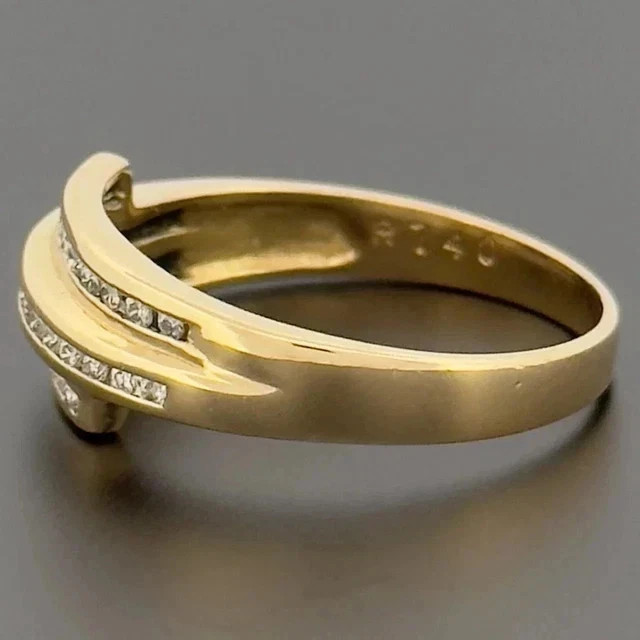 2.00Ct Round Cut Lab-Created Three-Row Wedding Women Ring 14K Yellow Gold Plated