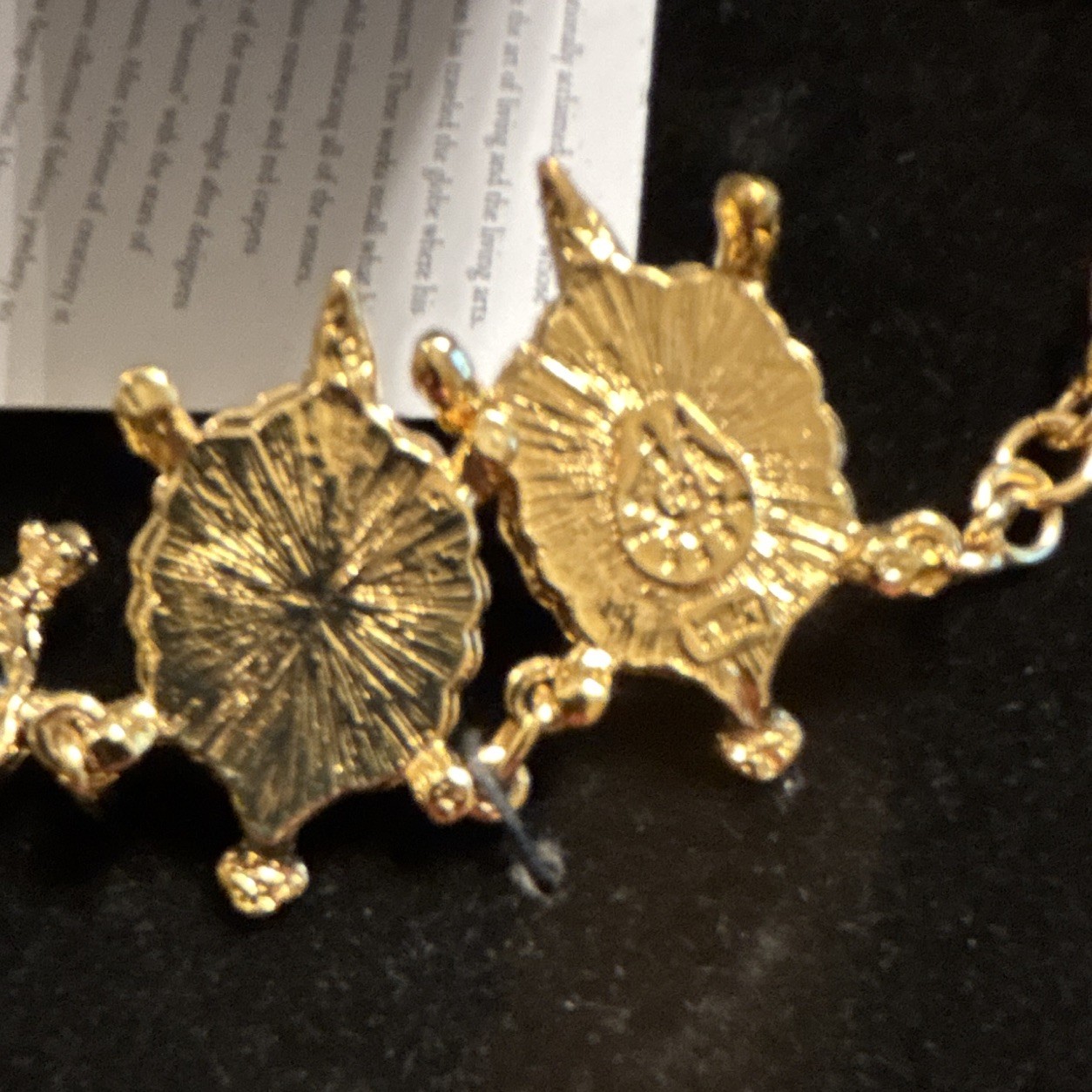 RARE NIB Hutton Wilkinson Enamel Rhinestone Turtle Necklace Bracelet Earring Set