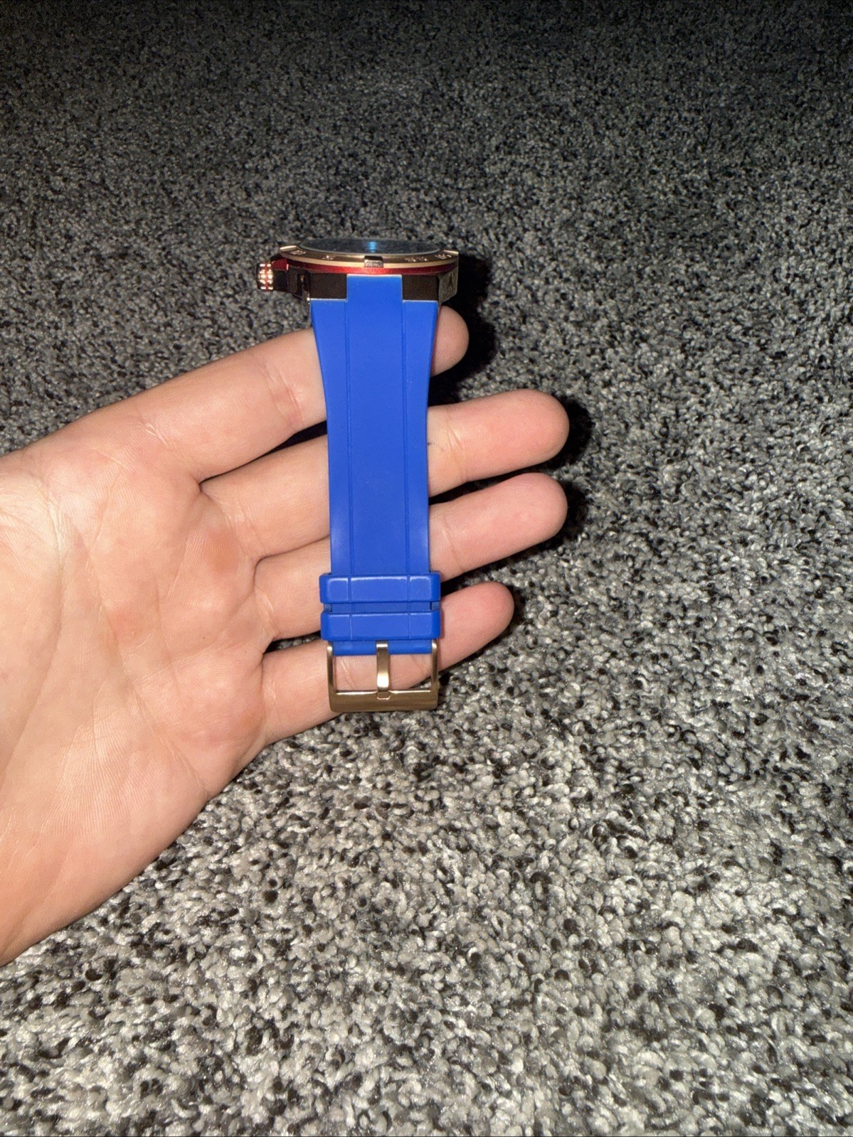 Vince Camuto Vc/1010BLRG Men’s Watch The Master Stainless Steel Blue rose-gold