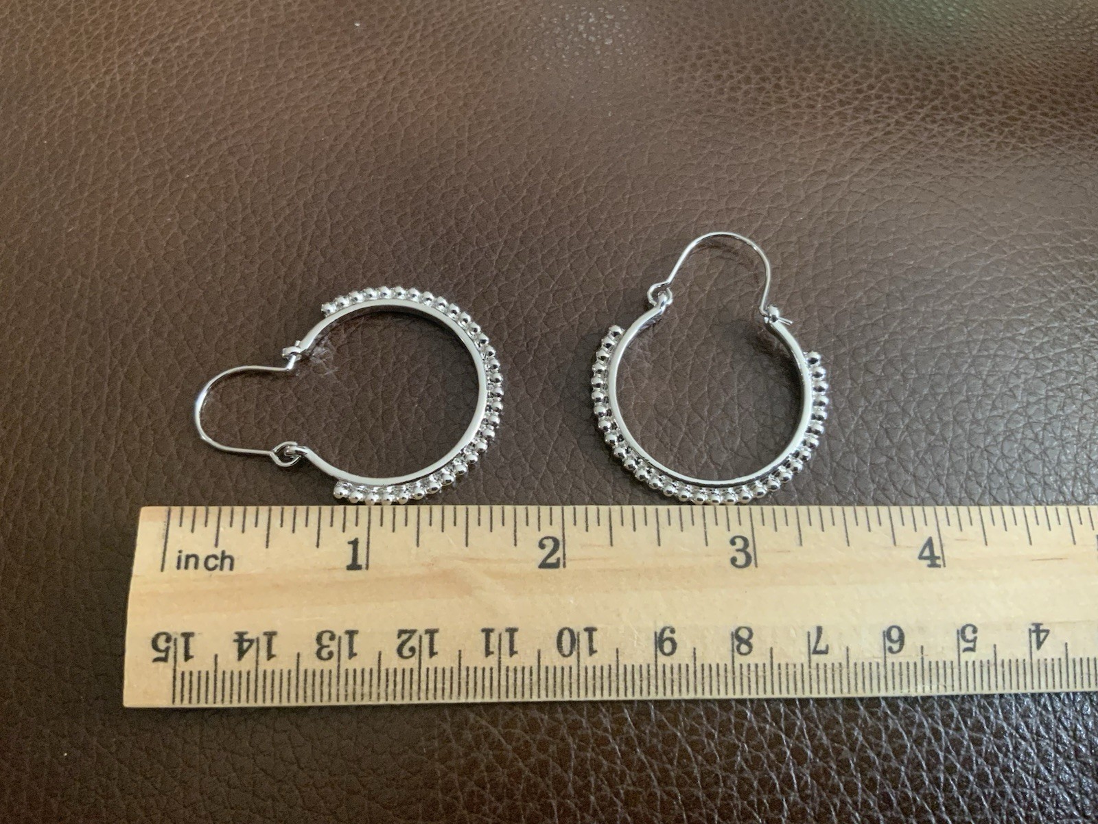 Sundance Balinese Silver Hoop Earrings Geometric Catalog Boho Tribal VTG Ethnic