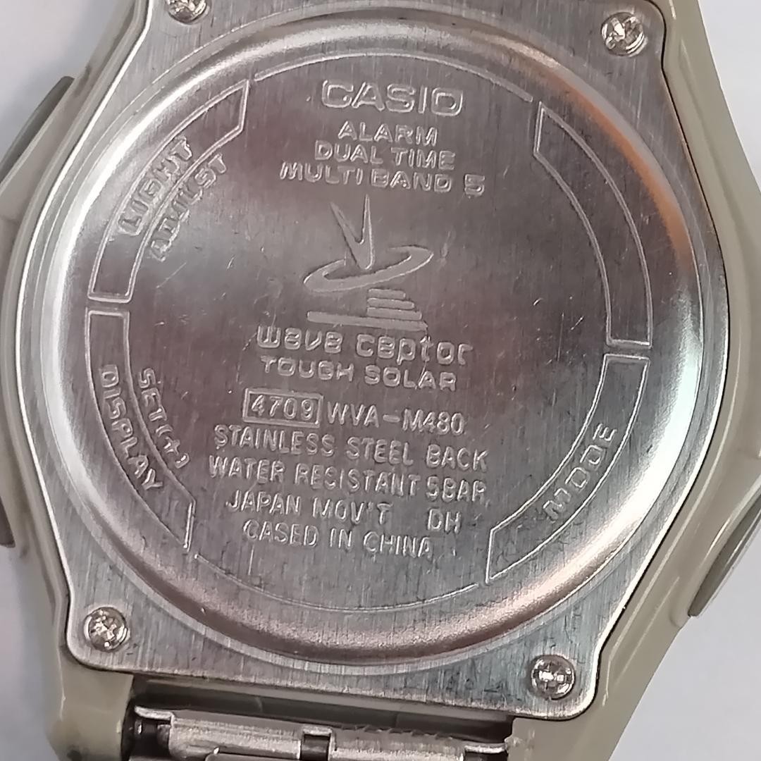 Casio WVA-M480 Men’s Radio-Controlled Solar Watch, Analog-Digital Quar 【USED】