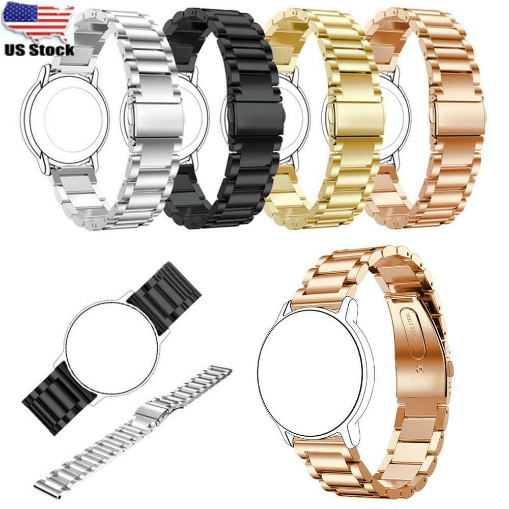 Stainless Steel Strap Band Clasp Metal Watch Bracelet Replacement 18/20/22mm USA
