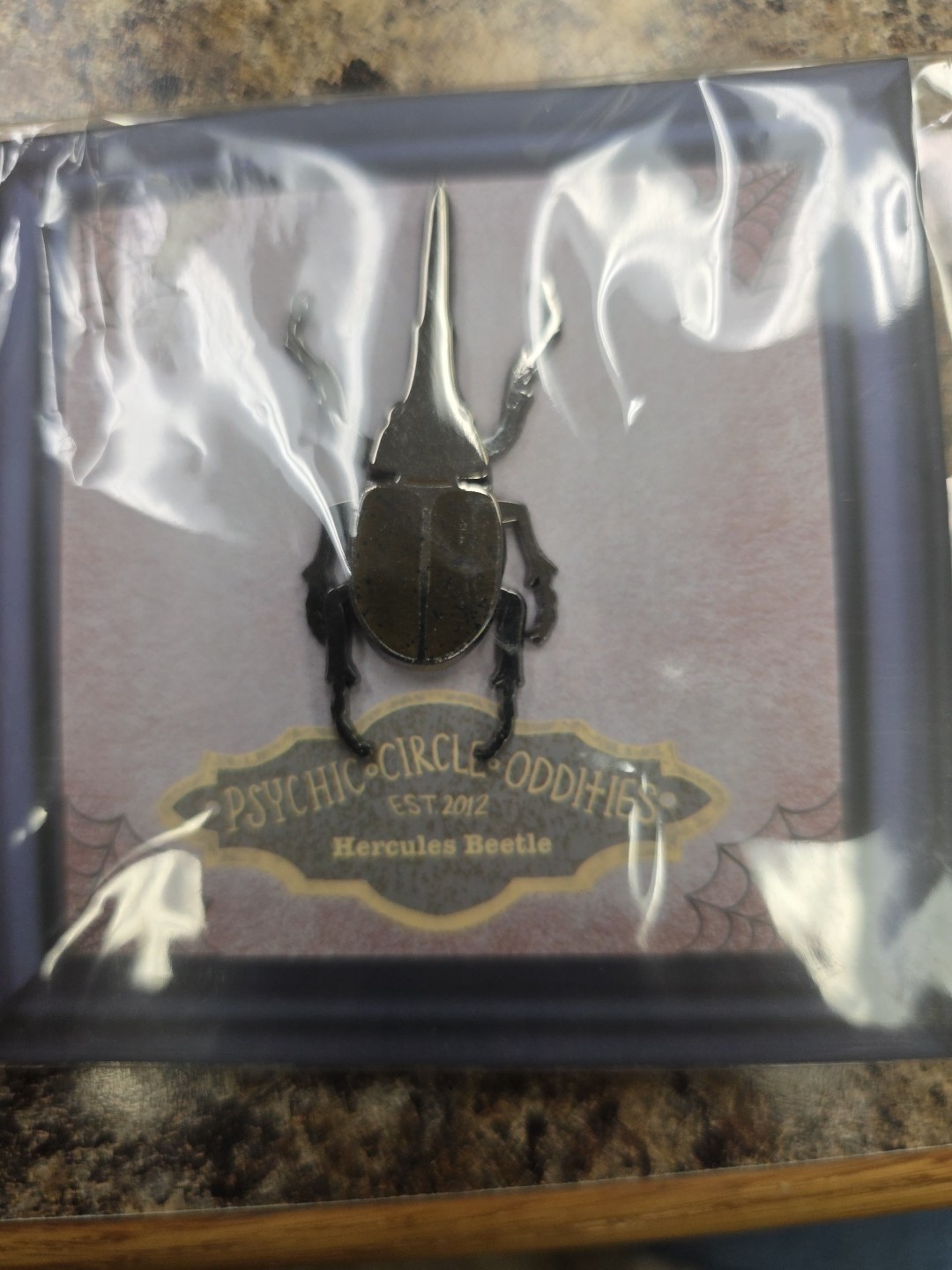 Hercules Beetle Lapel Push Pin Psychic Circle Oddities