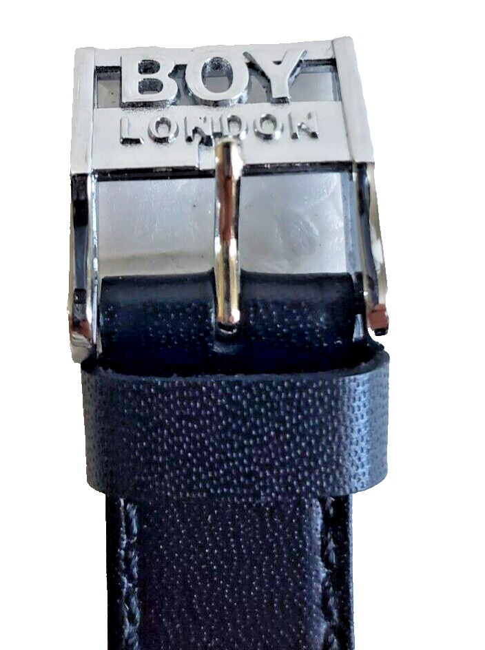 Boy London Boy-46-W Watch: 36mm Bidirectional Rotating bezel Japan. Runs.