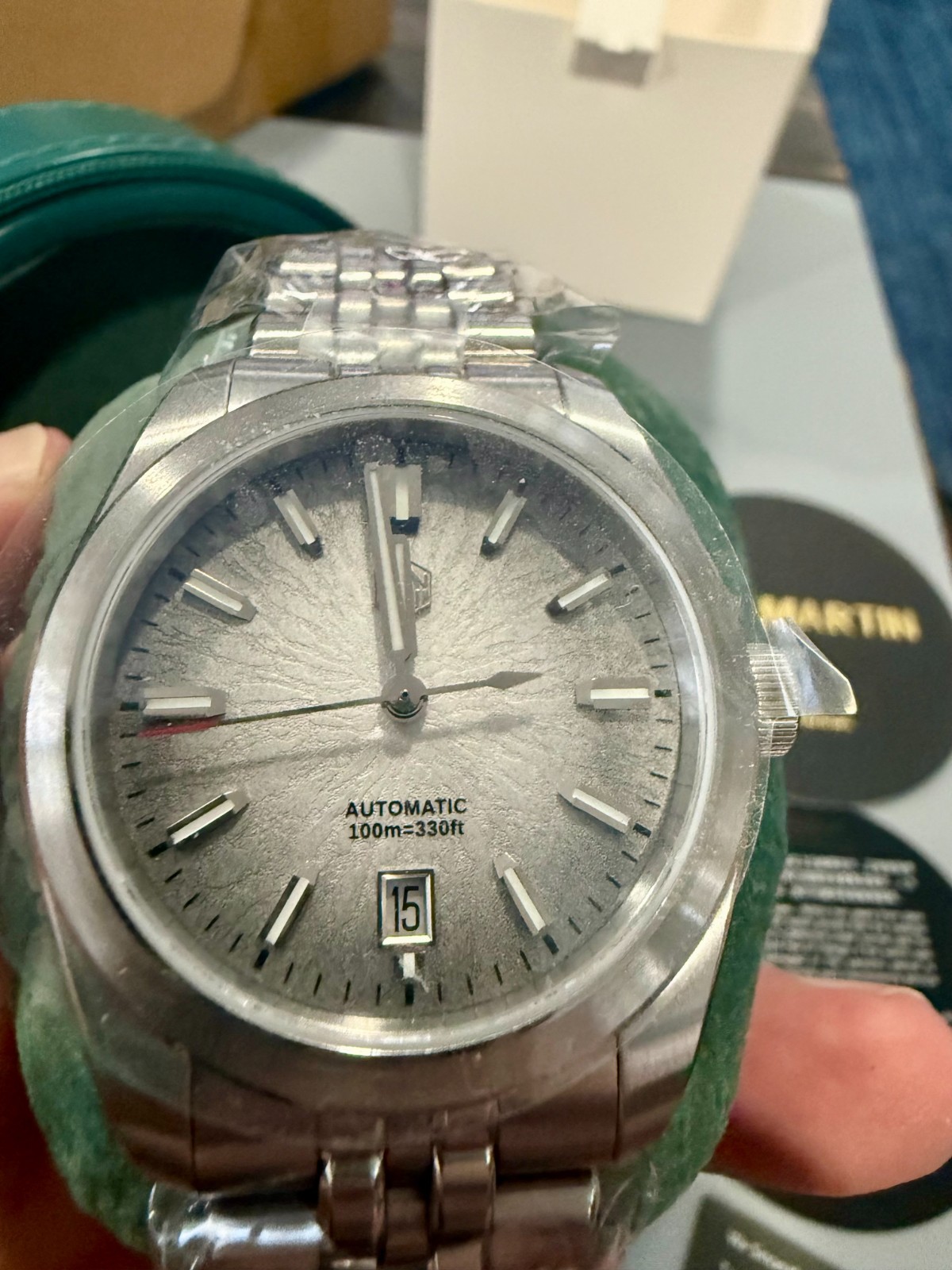 San Martin 39mm SN0144 Grey & White Dial Automatic Watch