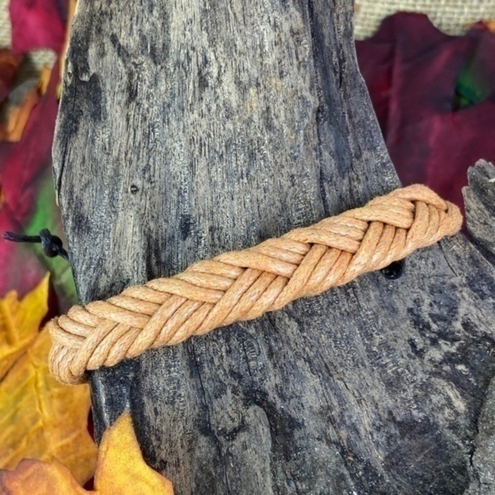 Mens Bracelets Bundle Adjustable Faux Leather & Hemp Bracelets Bundle