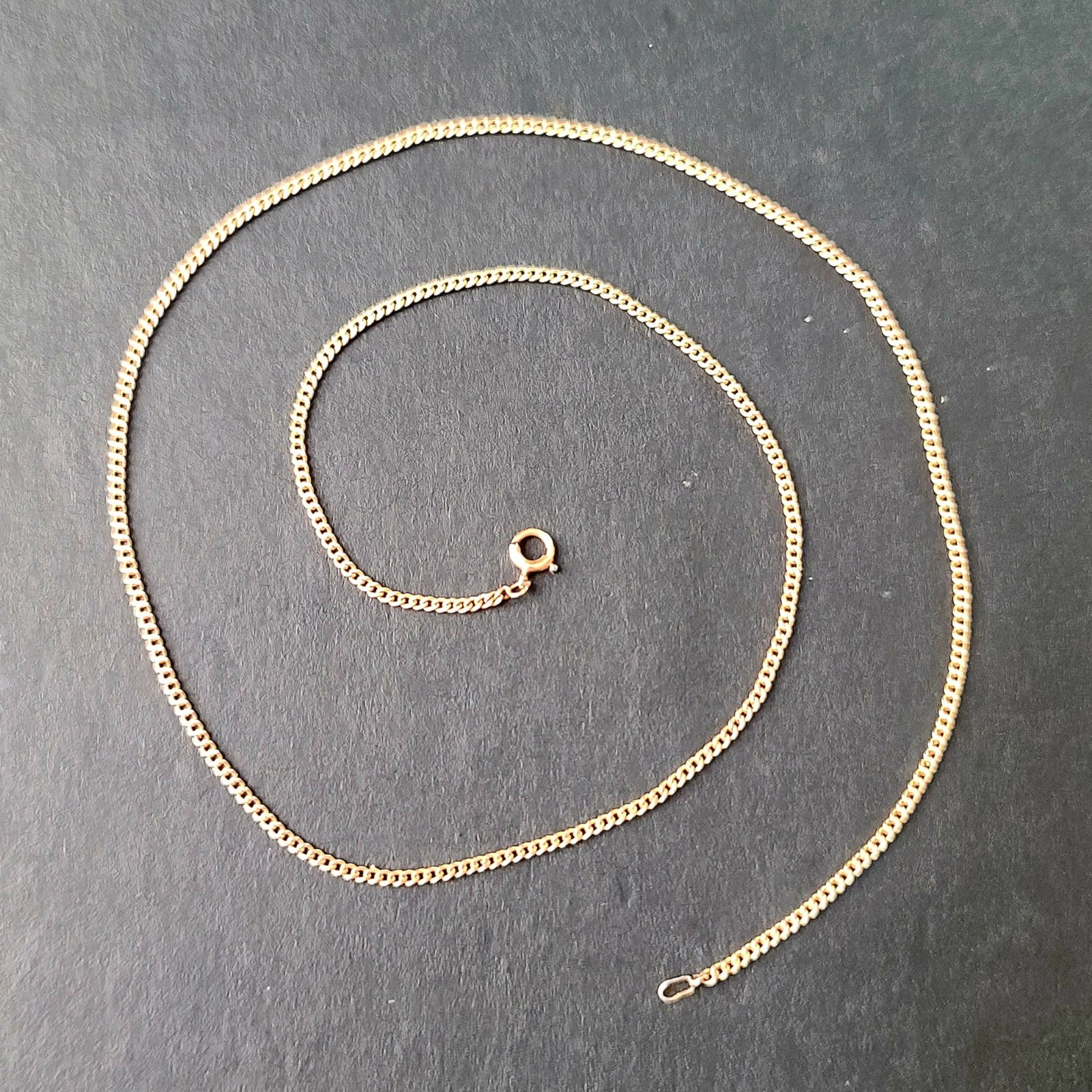 14K Gold Necklace Chain – 1mm Wide – 15-1/4″ Long – 2.3 Grams