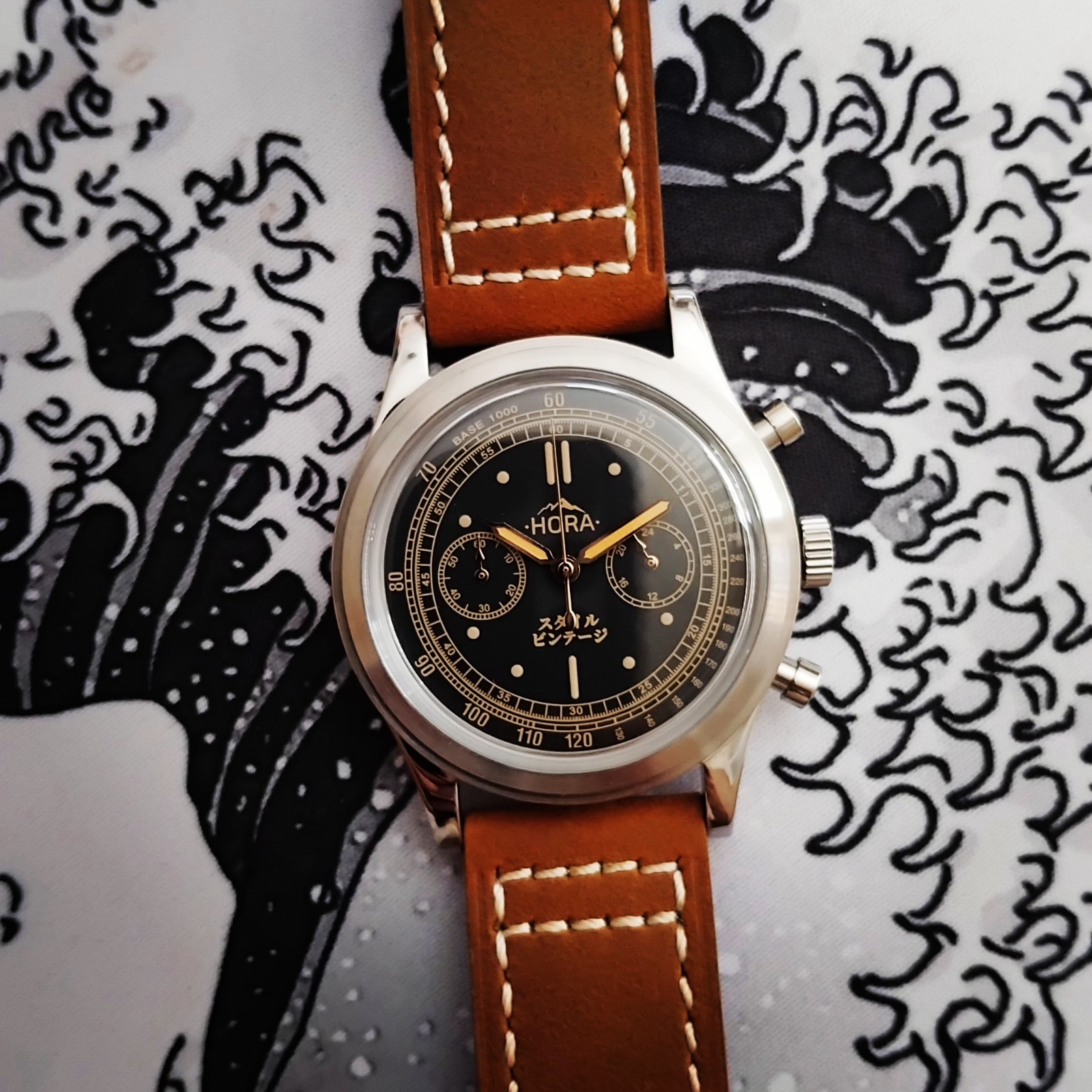 Watch -Hora- Turin 38mm Chronograph Vintage Japan