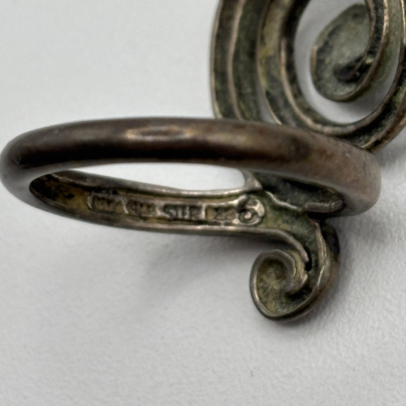 Sterling Silver Museum Reproduction Celtic Spiral Ring (Size 6) Signed MMA CMA