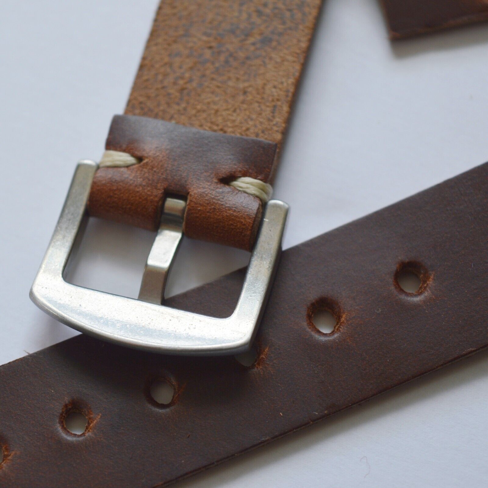 Made in England – Horween Dark Brown Leather Watch Strap 18/20/22/24mm