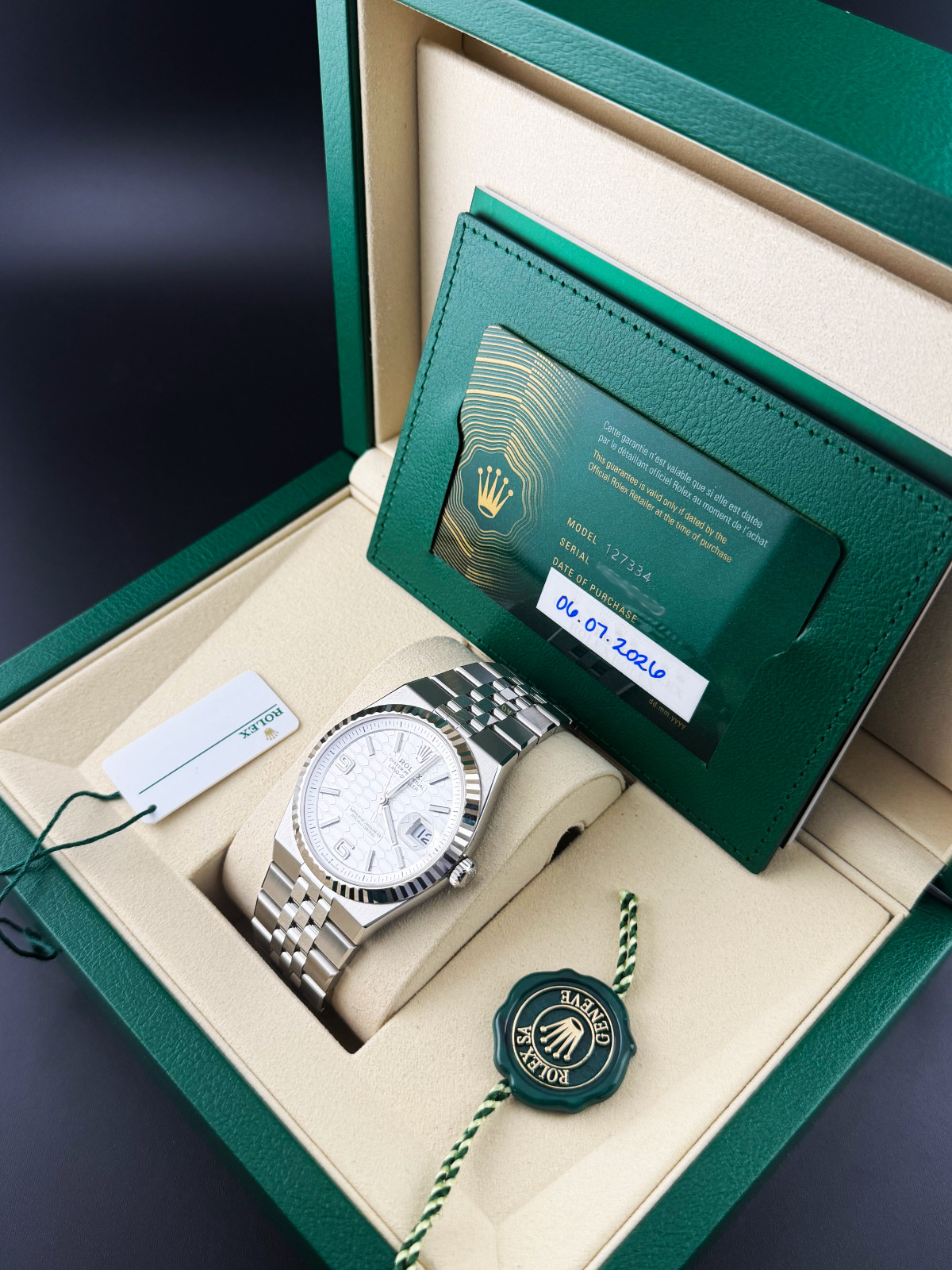 2026 Rolex Land-Dweller 40MM White “Honeycomb” Dial (127334)