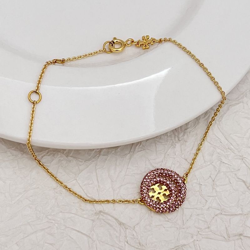 New Tory Gold & Silver circle bracelet with Jewelry Pouch Size:17+5cm