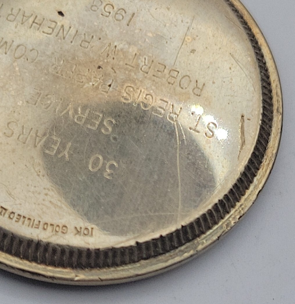 Rare Mens Rolex Bubbleback Screw Down Case Back Ref I939 10K Gold Filled