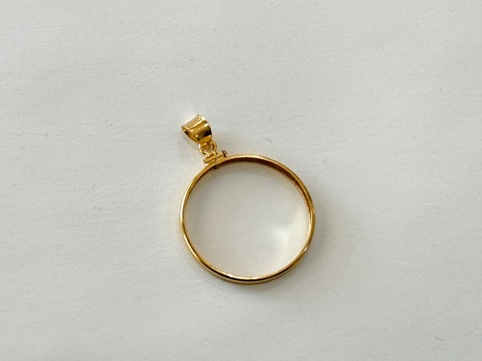 Authentic 14k Gold Filled Screw Top Bezel with Coin Edge 6 Sizes
