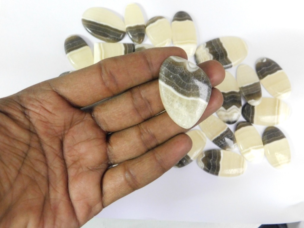Natural Zebra Onyx Gemstone For Earring, Pendant, Necklace Jewelry Making 71317